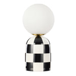 Rannells Checkered Table Lamp Table Lamp Albi-Local Black & White
