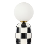 Rannells Checkered Table Lamp Table Lamp Albi-Local Black & White