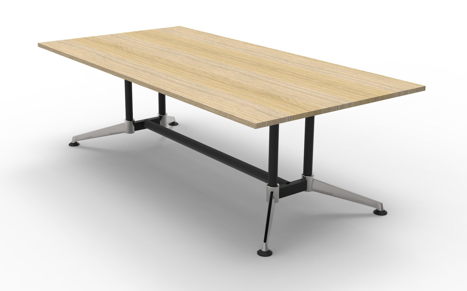 Rapid Typhoon Meeting 2.4m Boardroom Table - Natural Oak Office Table Rline-Local