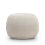 Raven Fabric Cushion Ottoman - Light Beige Ottoman Eastern-Local
