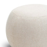 Raven Fabric Cushion Ottoman - Light Beige Ottoman Eastern-Local