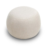 Raven Fabric Cushion Ottoman - Light Beige Ottoman Eastern-Local