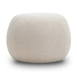 Raven Fabric Cushion Ottoman - Light Beige Ottoman Eastern-Local