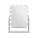 Rebellim Hollywood Lighted Dressing Mirror with 15 Dimmable Bulb - White Mirror Aim WS-Local   
