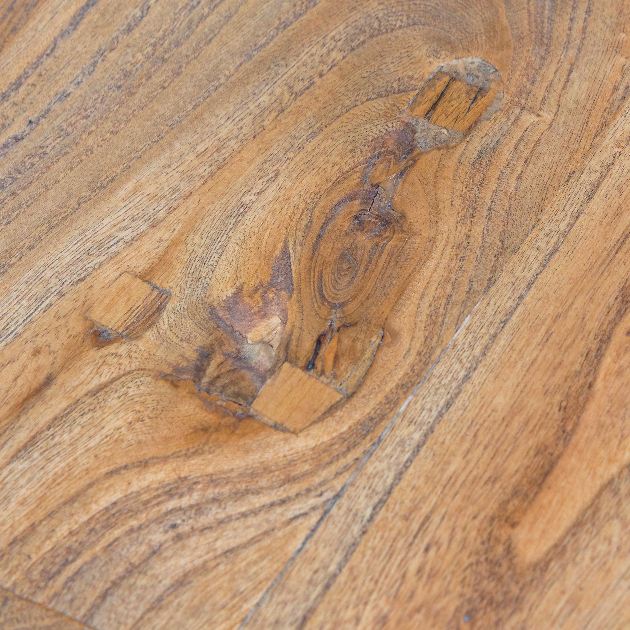 Artica Elm Wood Dining Table 2.4m - Rustic Natural Dining Table Reclaimed-Core