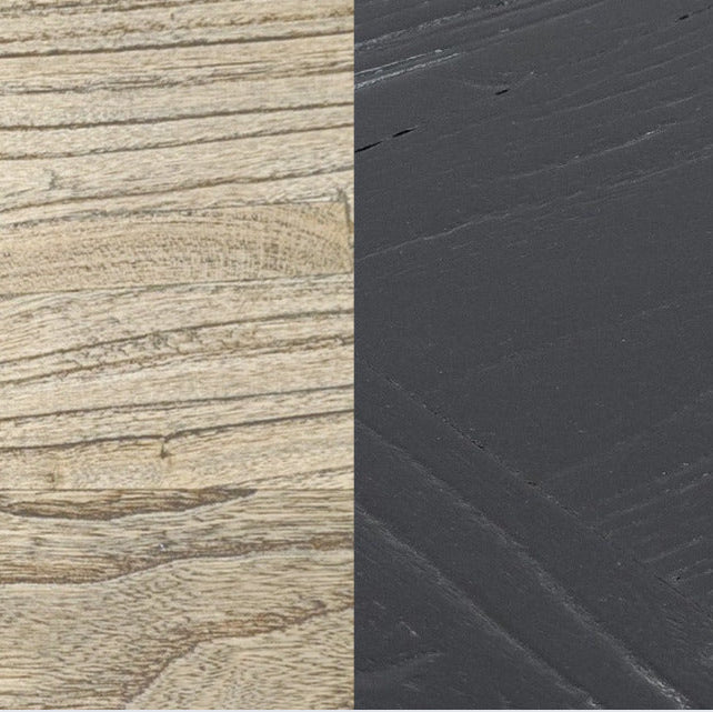 Nena Reclaimed 1.25m Round Dining Table - Black Legs Dining Table Reclaimed-Core