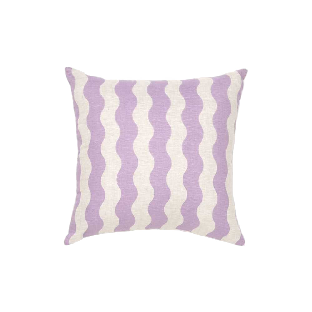 Ex Display - Ripple 45cm Square Cushion - Lavender Cushion Warran-Local