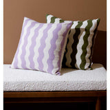 Ex Display - Ripple 45cm Square Cushion - Lavender Cushion Warran-Local