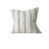 Vinnie 50cm Classic Linen Blend Stripe Cushion Cushion Weave-Local Vinnie Glacier Polyester 50cm x 50cm