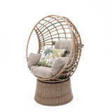 Robin Wicker Outdoor Swivel Chair - Natural Outdoor Chair Nesty-Local
