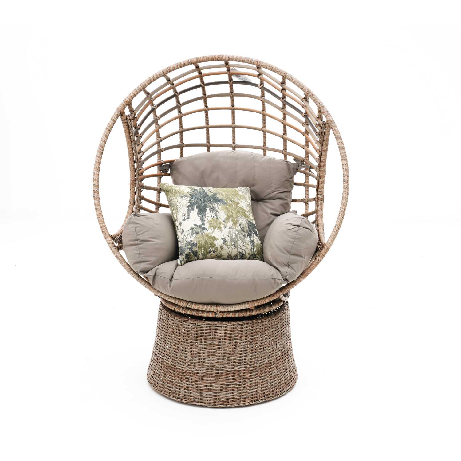 Robin Wicker Outdoor Swivel Chair - Natural Outdoor Chair Nesty-Local