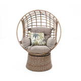 Robin Wicker Outdoor Swivel Chair - Natural Outdoor Chair Nesty-Local