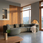 Roly Modular Left Chaise Sofa - Canopy Green Chaise Lounge Forever-Core