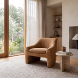 Rubin Fabric Armchair - Ginger Brown Armchair K Sofa-Core