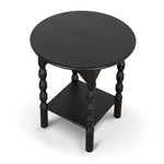 Primrose 52cm Side Table - Full Black Side Table Nicki-Core