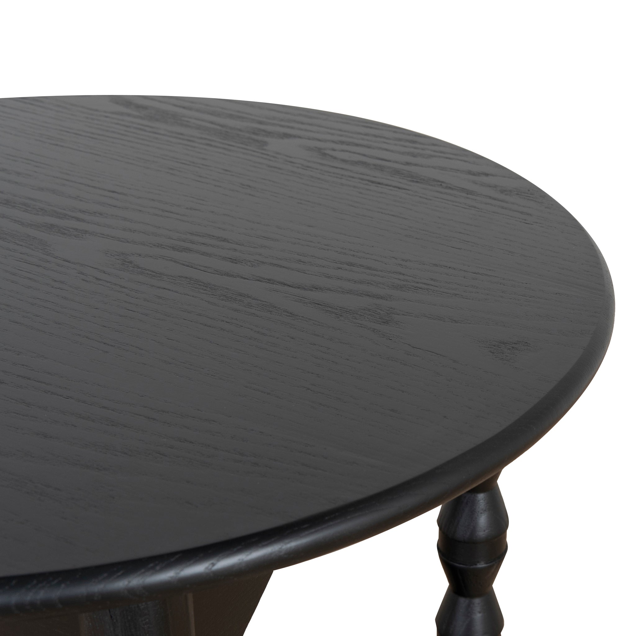 Primrose 52cm Side Table - Full Black Side Table Nicki-Core