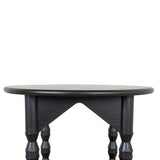 Primrose 52cm Side Table - Full Black Side Table Nicki-Core
