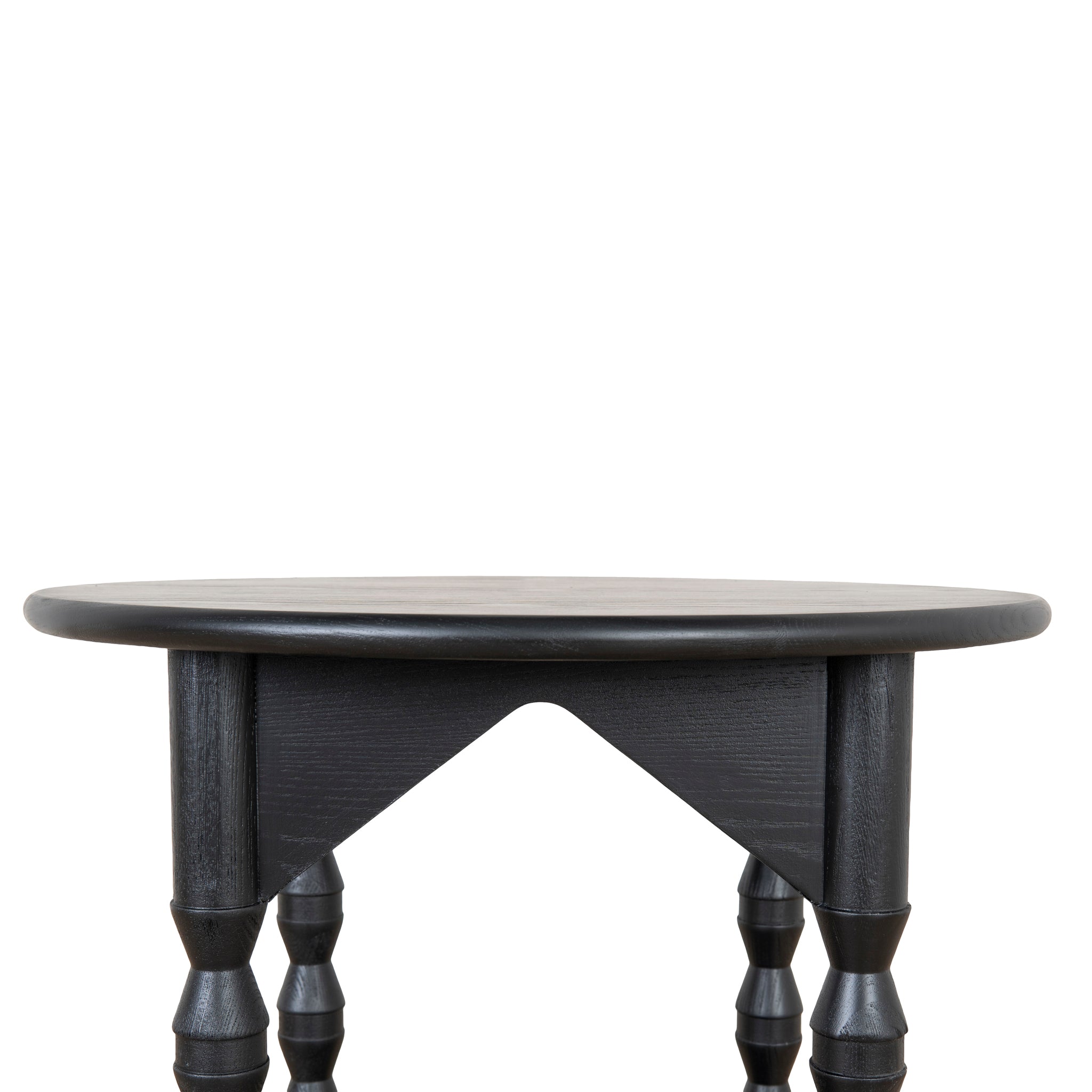 Primrose 52cm Side Table - Full Black Side Table Nicki-Core