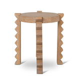 Maria Round Side Table - Natural Side Table Nicki-Core