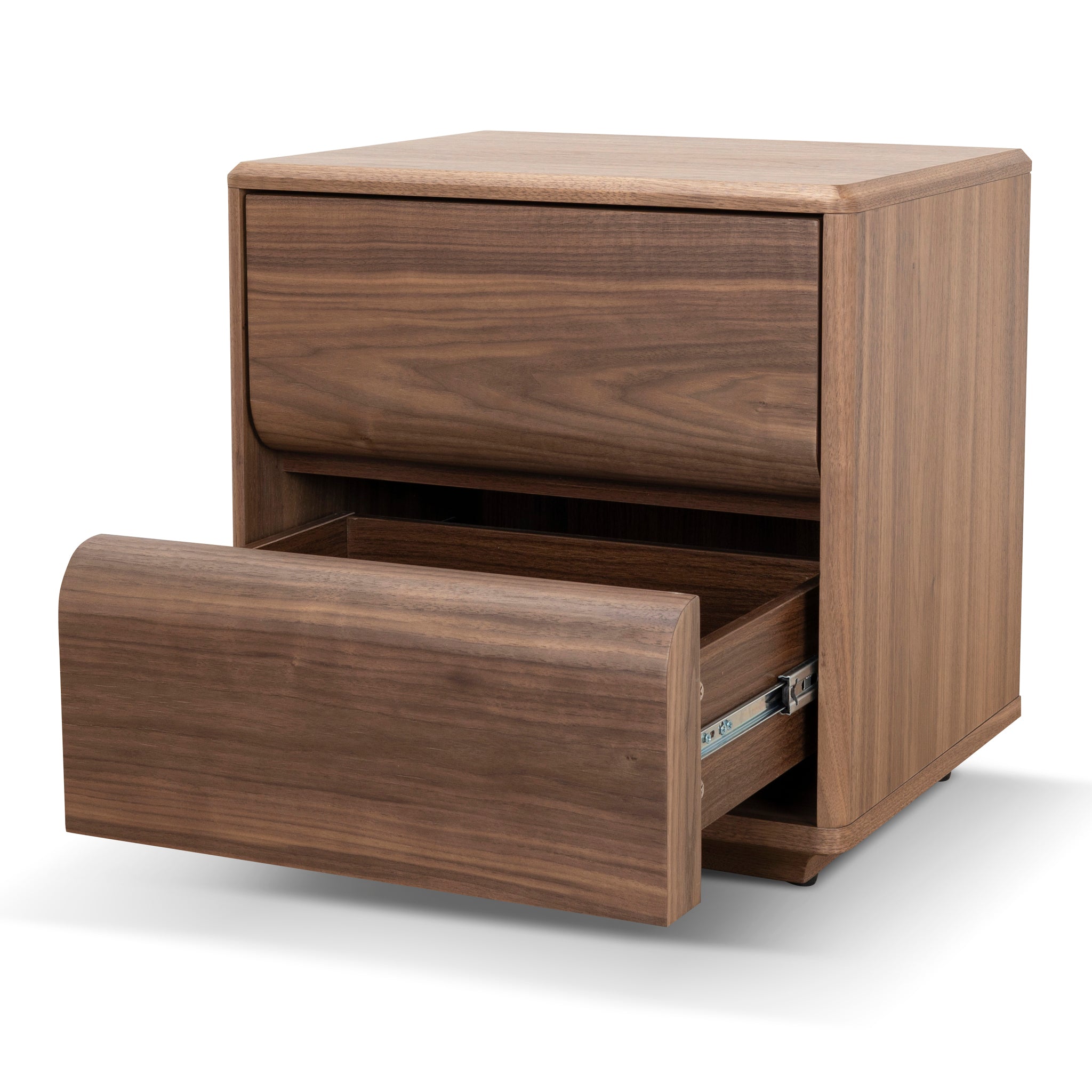 Annika 50cm Bedside Table - Walnut Bedside Table Dwood-Core