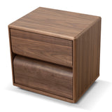 Annika 50cm Bedside Table - Walnut Bedside Table Dwood-Core
