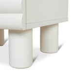 Ex Display - Vasuda 48cm Bedside Table - White Bedside Table KD-Core