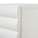 Ex Display - Vasuda 48cm Bedside Table - White Bedside Table KD-Core