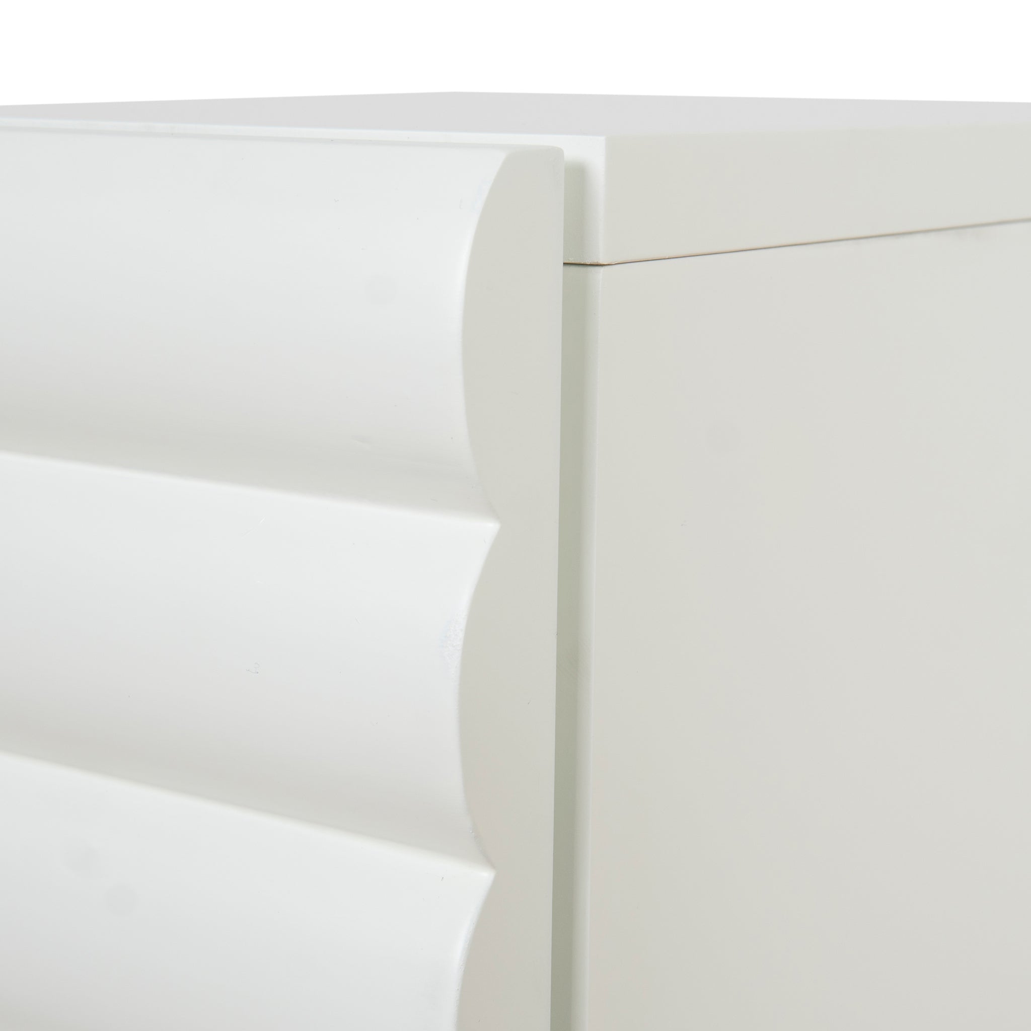 Ex Display - Vasuda 48cm Bedside Table - White Bedside Table KD-Core