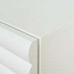 Ex Display - Vasuda 48cm Bedside Table - White Bedside Table KD-Core