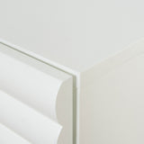 Ex Display - Vasuda 48cm Bedside Table - White Bedside Table KD-Core