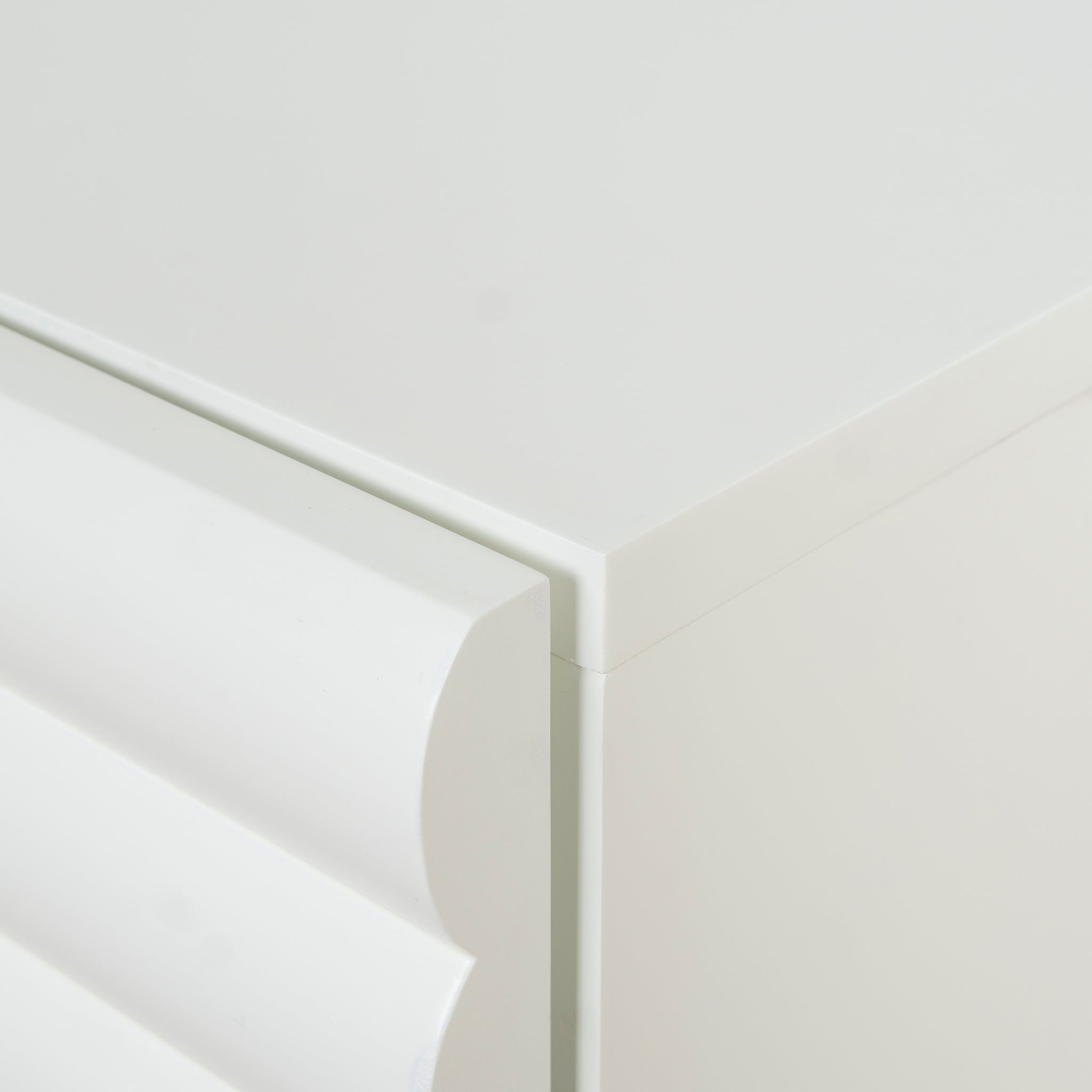 Ex Display - Vasuda 48cm Bedside Table - White Bedside Table KD-Core