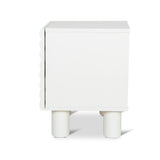 Ex Display - Vasuda 48cm Bedside Table - White Bedside Table KD-Core