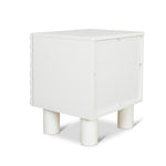 Ex Display - Vasuda 48cm Bedside Table - White Bedside Table KD-Core