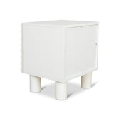 Ex Display - Vasuda 48cm Bedside Table - White Bedside Table KD-Core