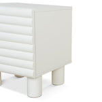 Ex Display - Vasuda 48cm Bedside Table - White Bedside Table KD-Core