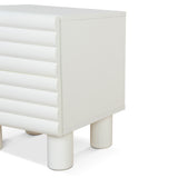 Ex Display - Vasuda 48cm Bedside Table - White Bedside Table KD-Core