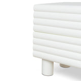 Ex Display - Vasuda 48cm Bedside Table - White Bedside Table KD-Core