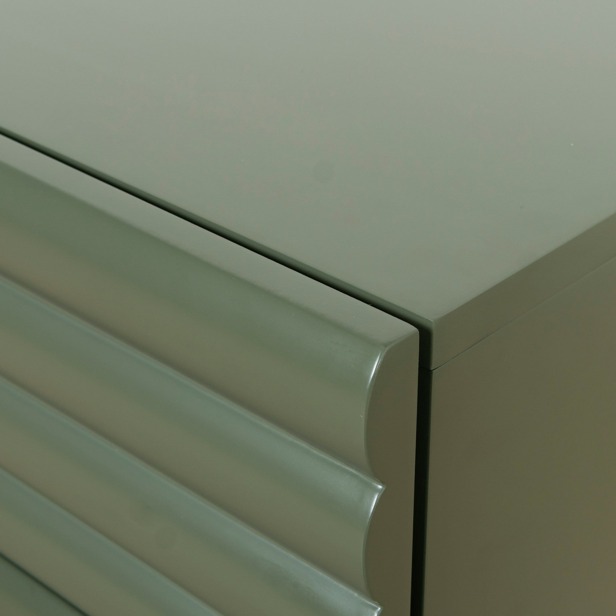 Ex Display - Vasuda 48cm Bedside Table - Green Bedside Table KD-Core