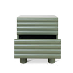 Ex Display - Vasuda 48cm Bedside Table - Green Bedside Table KD-Core