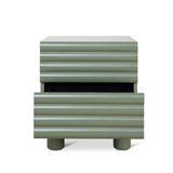 Ex Display - Vasuda 48cm Bedside Table - Green Bedside Table KD-Core