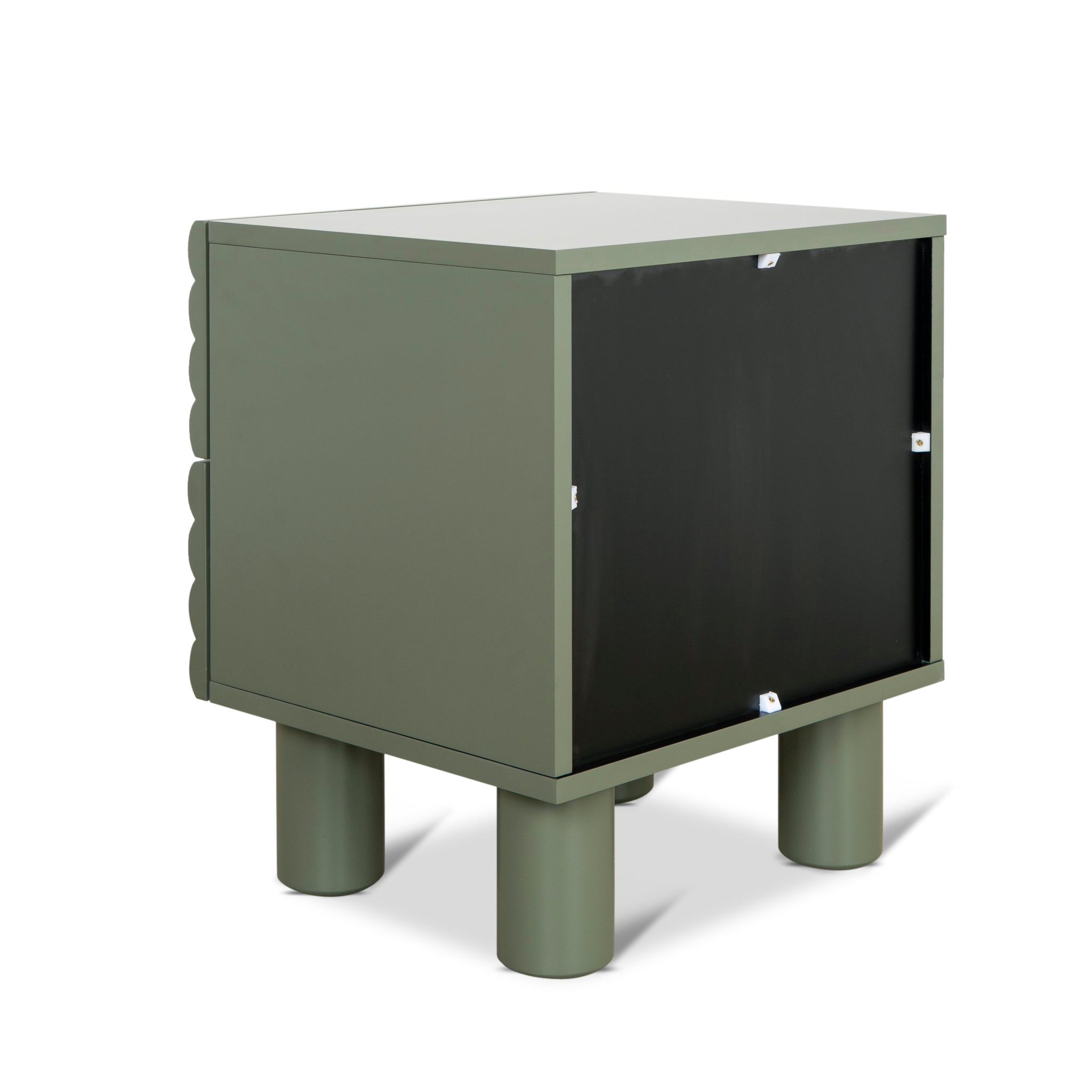 Ex Display - Vasuda 48cm Bedside Table - Green Bedside Table KD-Core