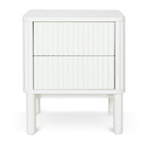 Melita Bedside Table - Warm White Bedside Table KD-Core