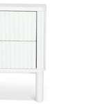 Melita Bedside Table - Warm White Bedside Table KD-Core