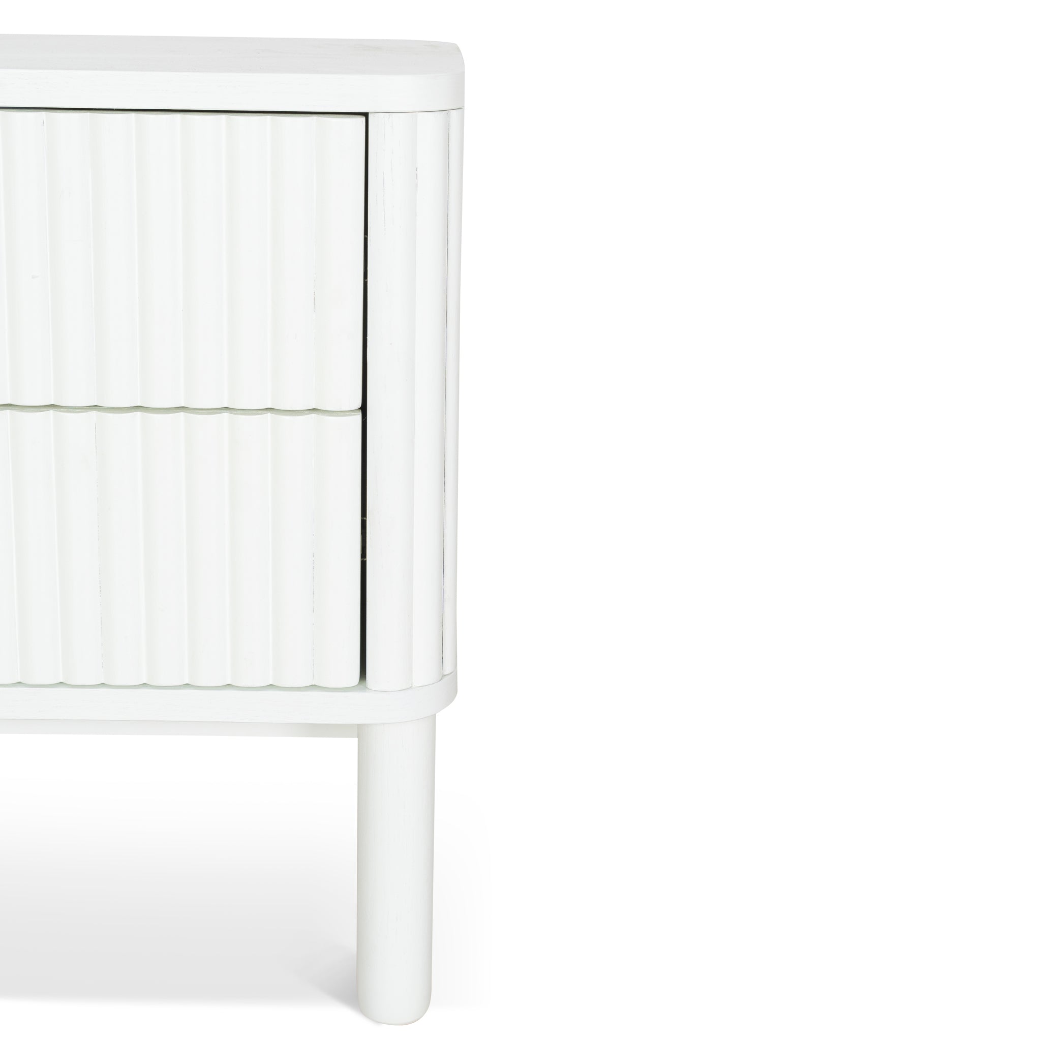Melita Bedside Table - Warm White Bedside Table KD-Core