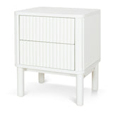 Ex Display - Melita Bedside Table - White Bedside Table KD-Core