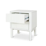 Melita Bedside Table - Warm White Bedside Table KD-Core