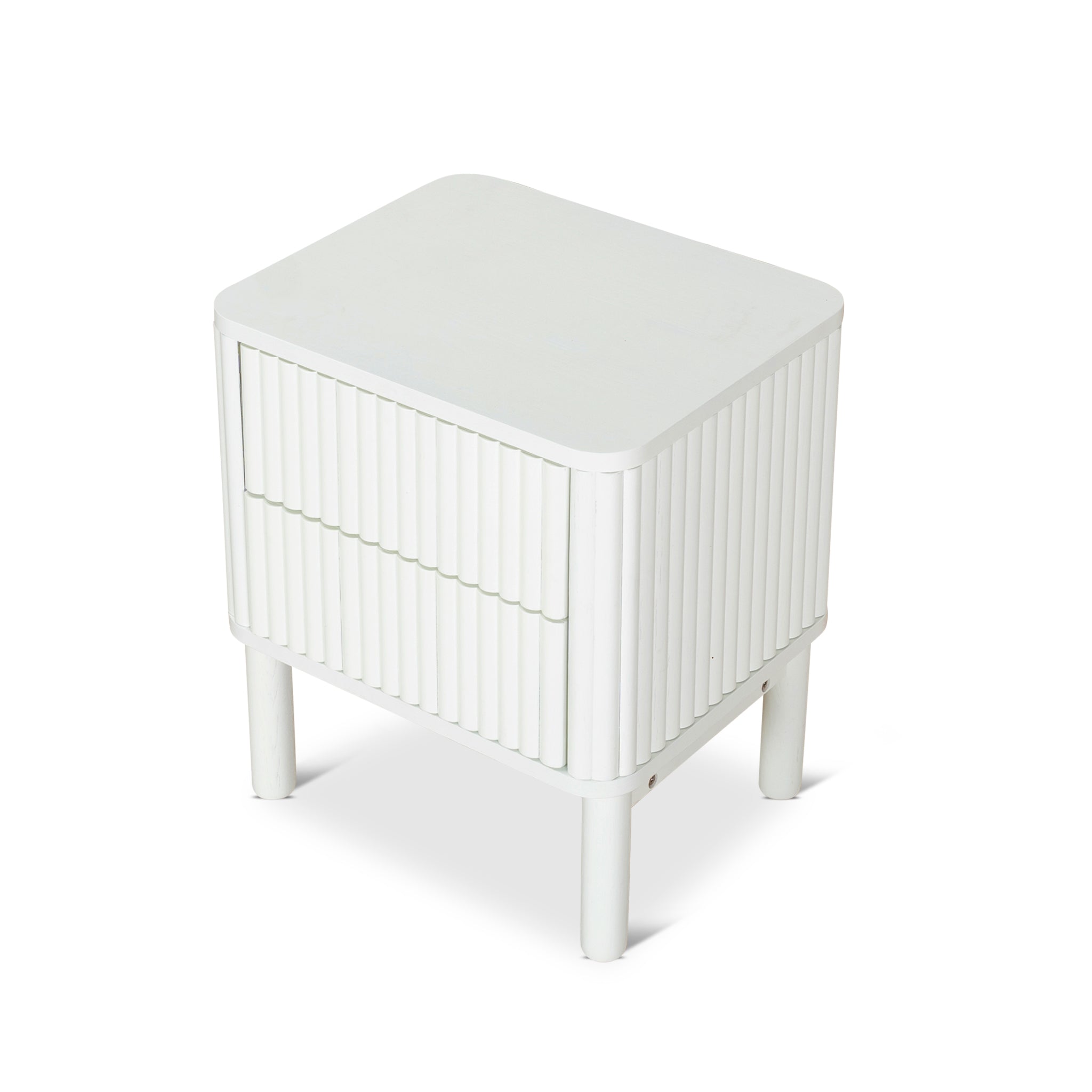 Melita Bedside Table - Warm White Bedside Table KD-Core