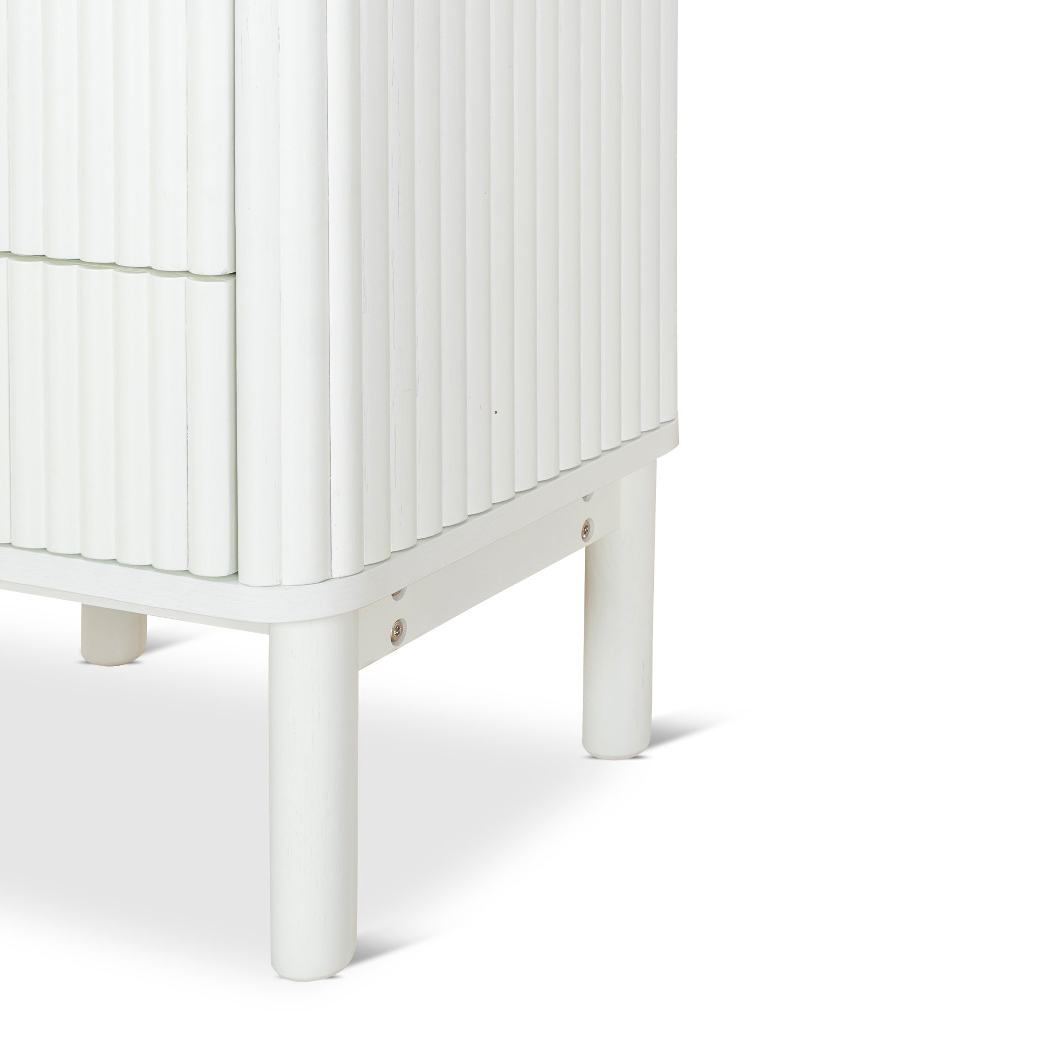 Melita Bedside Table - Warm White Bedside Table KD-Core