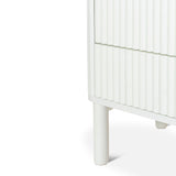 Melita Bedside Table - Warm White Bedside Table KD-Core