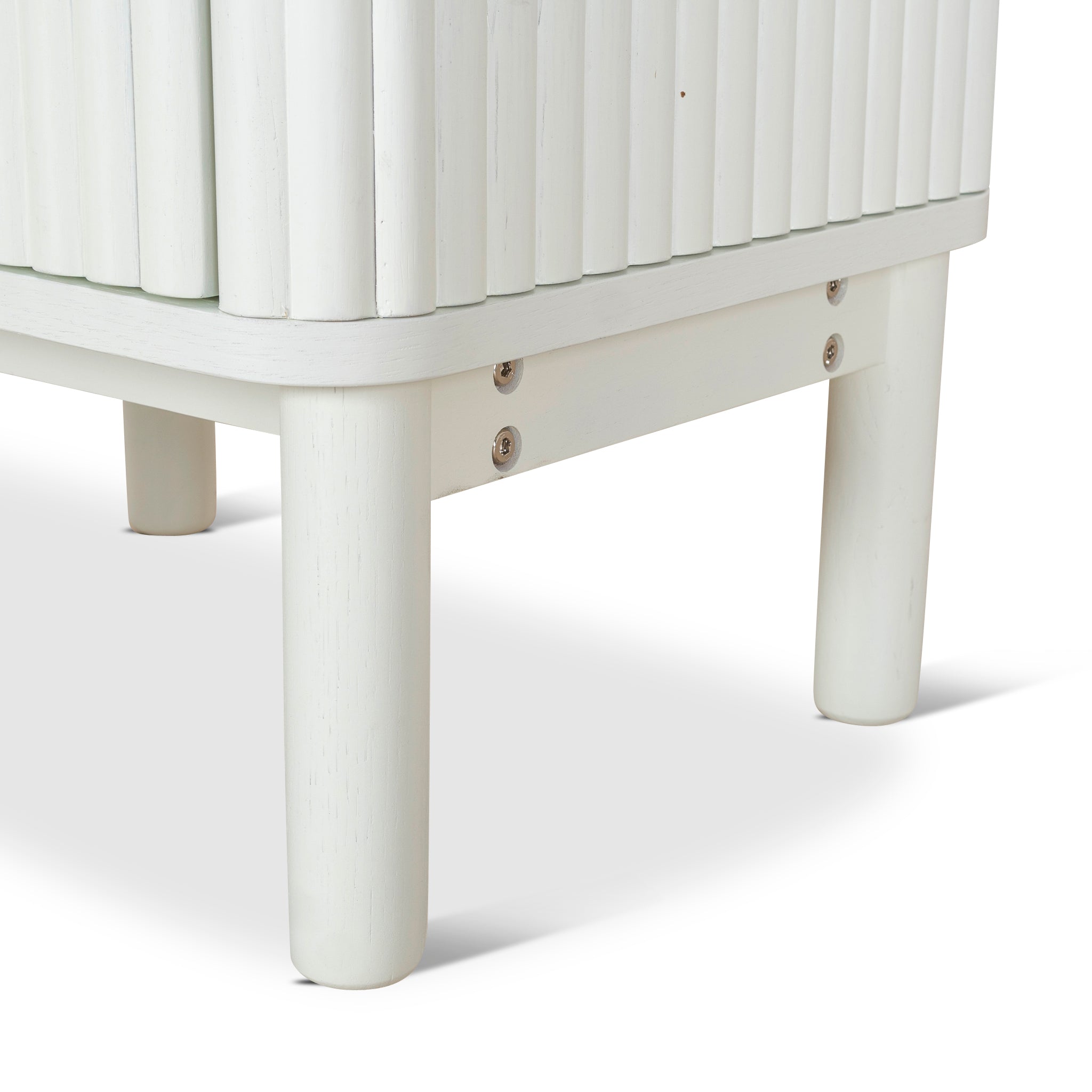 Melita Bedside Table - Warm White Bedside Table KD-Core